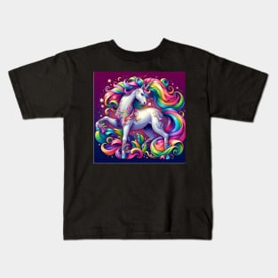 Unicorn Study - Fantasy AI Kids T-Shirt